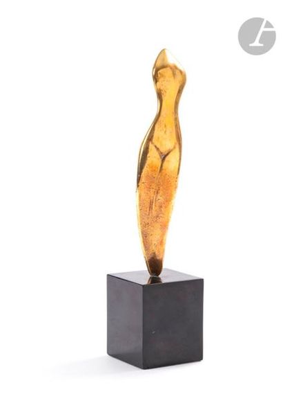 null Gyula HALASZ dit BRASSAÏ (1899-1984)
La Sirène, 1965
Épreuve en bronze doré.
Monogrammée...