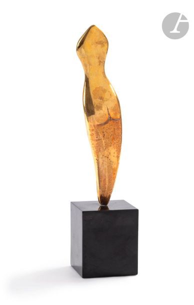 null Gyula HALASZ dit BRASSAÏ (1899-1984)
La Sirène, 1965
Épreuve en bronze doré.
Monogrammée...