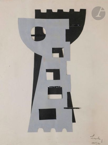 null Berto LARDERA [italien] (1911-1989)
Composition, 1965-73
Collage.
Signé et daté...