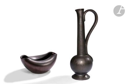 null GUILLAUME MET DE PENNINGHEN (1912-1990
)Rare set of two ceramics consisting...
