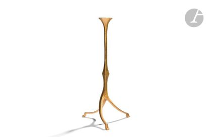null FÉLIX AGOSTINI (1912-1974) 
Candlestick small model, the model
 created around...