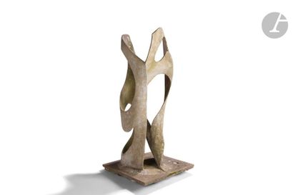 null E. MORO (XXe)
Sans titre, œuvre réalisée entre 1968 et 1970
Sculpture. Ciment...