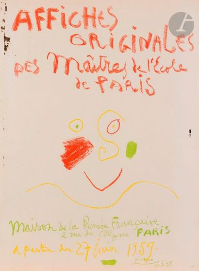 null Pablo PICASSO (1881-1973)
Affiches originales des Maîtres de l’École de Paris....