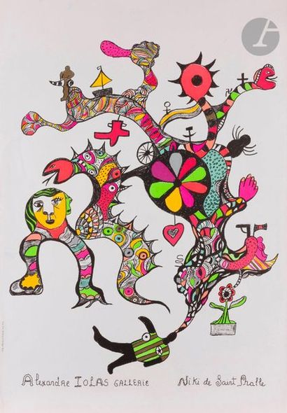 null Niki de Saint-Phalle (1930-2002)
Affiche pour une exposition à la galerie d’Alexandre...