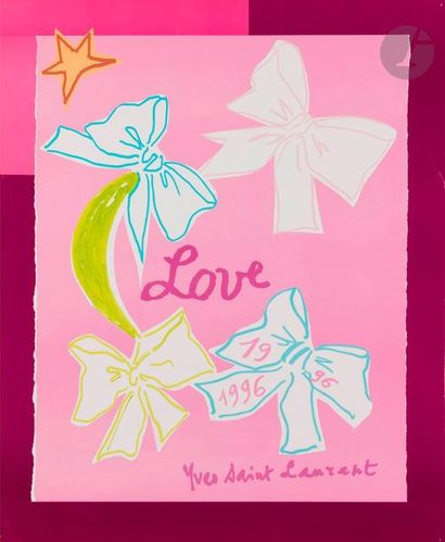 null Yves SAINT-LAURENT (1936-2008) 
Love. Affiche, 1996
Impression en couleurs (offset)....