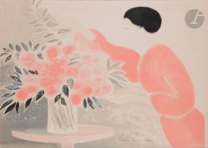 null André Brasilier (b. 1929)Symphony in Pink, 1979Colour lithograph. 
Proof on...