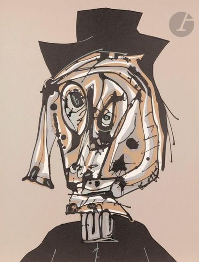 null Antonio Saura (espagnol, 1930-1998)
Dora Maar Visitada I, 1986
Lithographie...