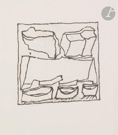 null Jean-Pierre Pincemin (1944-2005)Barques, 1999Aquatinte.
Proof on vellum, numbered,...