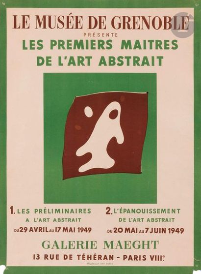 null Posters of the beginnings of abstract art,1947-1949Lithograph
in colours by...