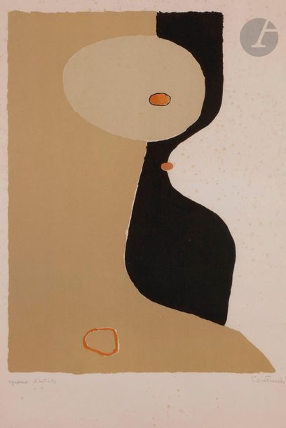 null Robert Couturier (1905-2008)
Composition ; affiche pour le Salon de Mai, 1974
Lithographie...