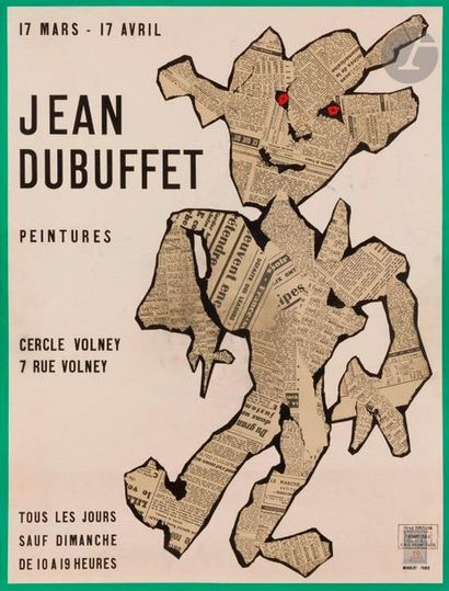 null Jean Dubuffet (1901-1985
)Jean Dubuffet, Paintings. Poster for an
exhibition...