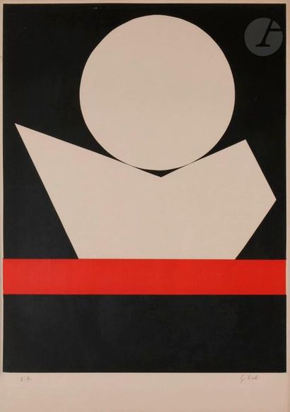 null Emilio Gilioli (1911-1977)
Affiche pour le Salon de Mai, 1973
Lithographie en...