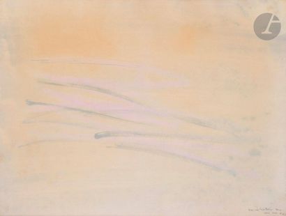null Jean FAUTRIER (1898-1964
)Variation sur un nu, 1960Watercolour on

blotting...