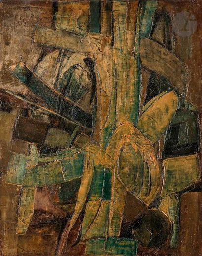 null Roger Edgar GILLET (1924-2004)Composition, 1958Oil on canvas.
Signed
and dated...