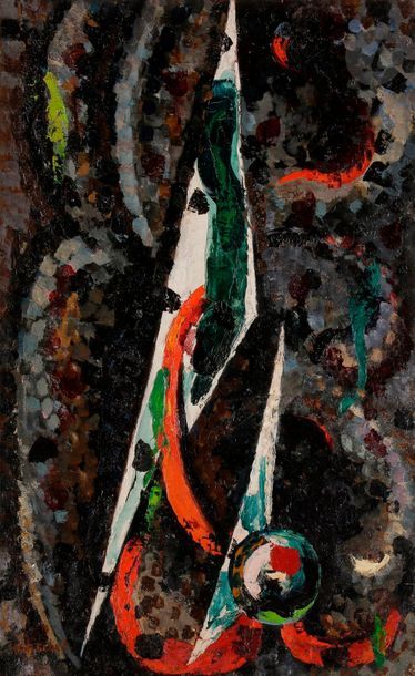 null Charlotte HENSCHEL [German](1905-1985
)
CompositionOil

on

canvas.


Signed...