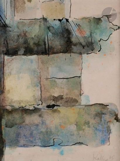 null Paul KALLOS [Hungarian] (1928-2001
)
Composition, 1985Ink

and watercolour

.


Signed...
