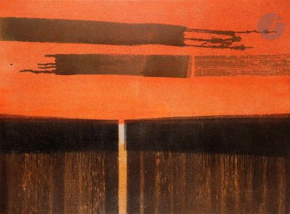 null Léopoldo TORRES-AGUERO [argentin]
(1924-1995)
Composition, 1965
Huile sur toile.
Signée...