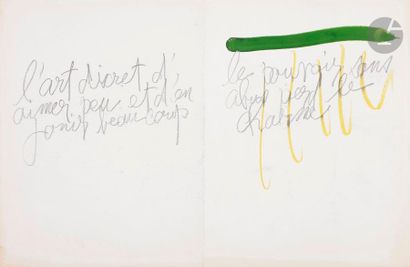 null Jean CAPDEVILLE (1917-2011
)Eaux
traces - Artist's bookInk

, acrylics, gouaches

-...