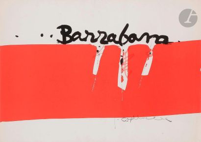 null Jean CAPDEVILLE (1917-2011)
Barrabana
Lithographie lacérée et gouachée.
Signée...
