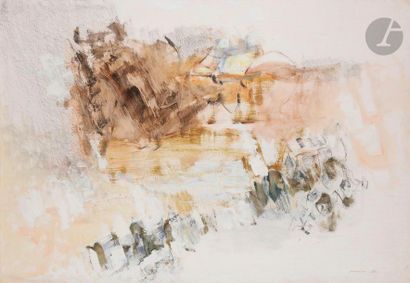 null Albert CHAMINADE (1923-2010)
Composition, 1969
Huile sur papier monté sur toile.
Signée...