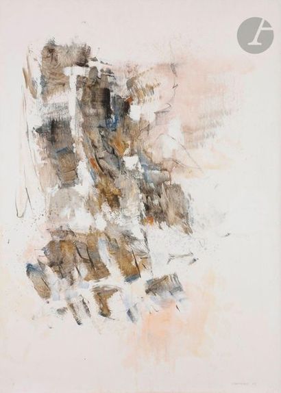 null Albert CHAMINADE (1923-2010)Composition, 1969Oil
on paper
mounted on canvas.

Signed...