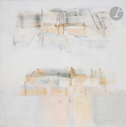 null Albert CHAMINADE (1923-2010
)Réseaux levés
II, 1973Oil

and charcoal on

canvas.


Signed...