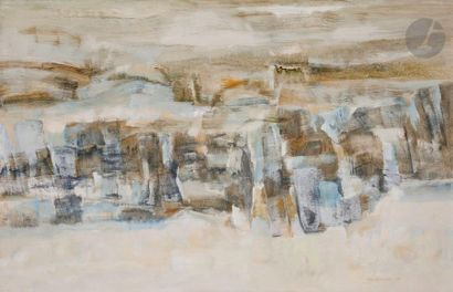 null Albert CHAMINADE (1923-2010
)
Composition, 1967Oil

and charcoal on paper mounted...