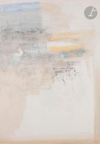 null Albert CHAMINADE (1923-2010)Composition, 1974Oil
and
charcoal on canvas.

Signed...