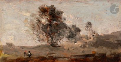 null Jean-Baptiste Camille COROT (1796-1875)Fraicheurs matinales, 1871Oil on the...