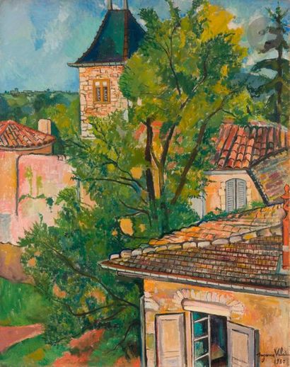 null Suzanne VALADON (1865-1938)
Château de Saint Bernard, 1930
Huile sur toile.
Signée...