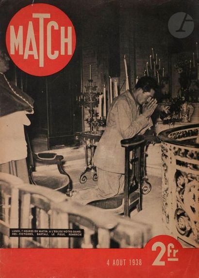 null PROUVOST (Jean).
Match.
Paris, 4 août 1938-6 juin 1940. — 87 fascicules in-4,...