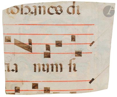 null [LIGHTING] Initial "P" historiated. Two saints (Liberate and Faustina?) 
Fragment...
