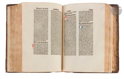 null GERSON (Jean).
Opera.
Cologne : Johann Koelhoff, 31 août 1483. — In-folio, 293?x?207 : CCClxxxxix...