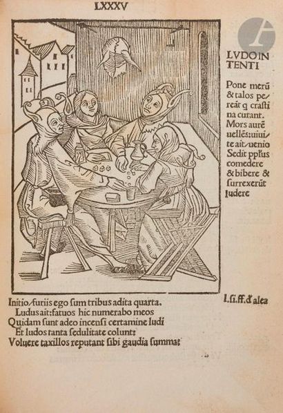 null BRANT (Sebastian).
Salutifera navis.
Lyon: Jacques Sacon, June 28, 1488 [for...