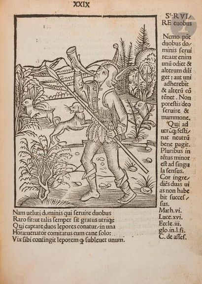 null BRANT (Sebastian).
Salutifera navis.
Lyon: Jacques Sacon, June 28, 1488 [for...