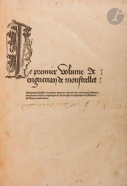 null MONSTRELET (Enguerrand de).
The First [-Second, -Third] volume of Enguerran...