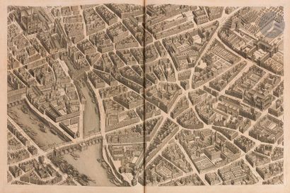 null [TURGOT - Louis BRETEZ].
Map of Paris, Begun in the Year 1734. Drawn and Engraved,...