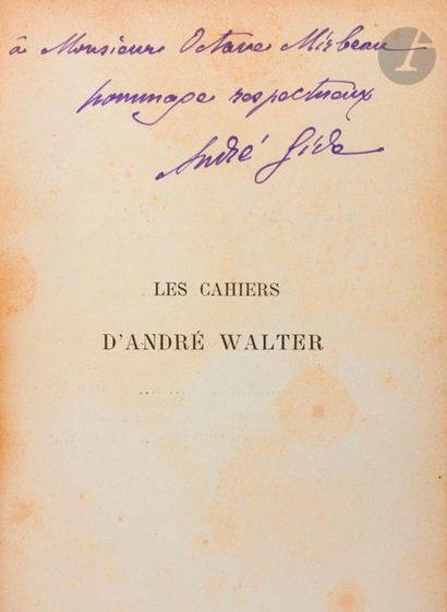 null GIDE (André).
Les Cahiers d'André Walter. Posthumous work.
Paris: Perrin et...