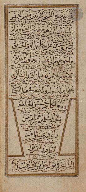 null Livre de prières Dala’il al-Khayrat d’al-Jazuli, Empire ottoman, signé et daté...