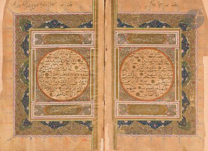 null Coran complet et signé, Empire ottoman, XIXe siècle
Manuscrit sur papier de...