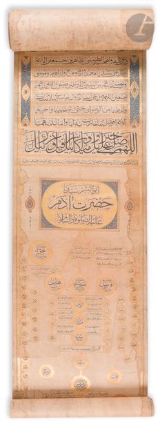 null 
Arbre généalogique des Prophètes de l'Islam, Empire ottoman, XXe siècle

Rouleau...