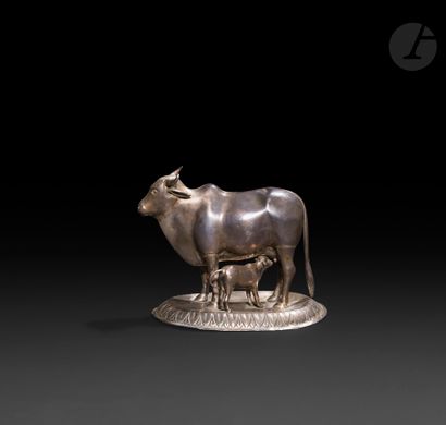 null Deux statuettes de vaches, Inde, fin XIXe - début XXe siècle
Rondes-bosses en...