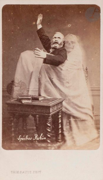 null Eugène Thiébault (1826-1880)
Spiritisme, c. 1863. 
Spectres Robin. 
Épreuve...