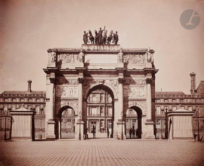 null Gustave Le Gray (1820-1884) 
Palais des Tuileries. Arc de Triomphe du Carroussel....