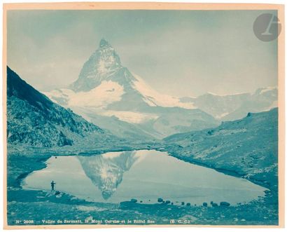 null Maison Adolphe Braun
Alpes suisses, vallée de Zermatt, c. 1893.
Mont Cervin.
Deux...