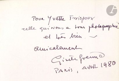 null FREUND, GISELE (1908-2000) [Signed]
Mémoire de l’œil.
Seuil, Paris, 1977.
Grand...