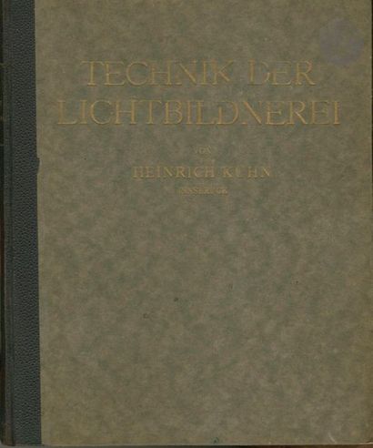 null KÜHN, HEINRICH (1866-1944)
Technik der Lichtbildnerei.
Verlag von Wilhelm Knapp.,...