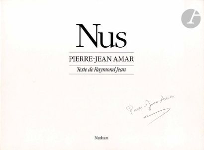 null AMAR, PIERRE-JEAN (1947) [Signed]
Nus.
Paris, Nathan, 1990.
In-Folio oblong...