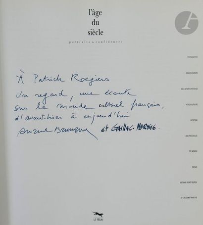 null BAUMANN, ARNAUD (1953) [Signed]
L'âge du siècle.
Le Félin, 1991.
In-4 (32 x...