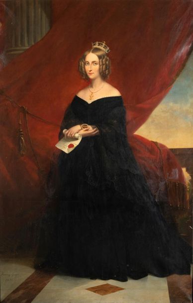 null Fanny GEEFS 
(Bruxelles, 1807 - Schaerbeek, 1883)
Portrait de Leopold Ier, roi...
